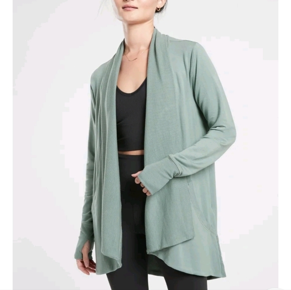 Athleta Pranayama Wrap Open Front Cardigan size S - Picture 1 of 10